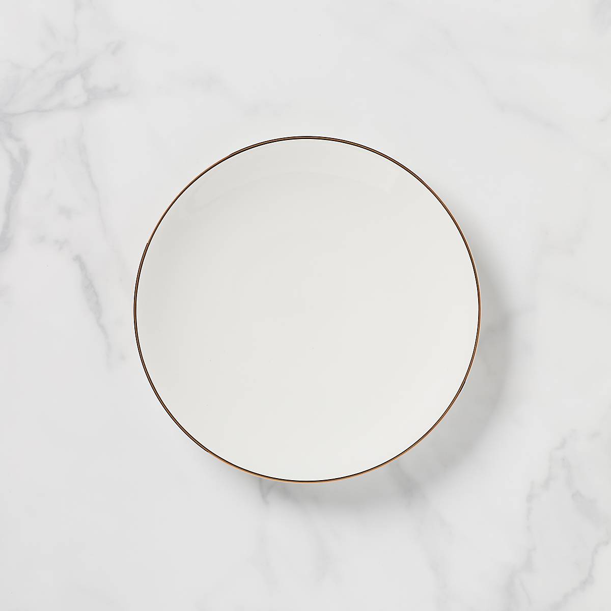 Trianna White Porcelain Dinner Plates - Set of 6 Elegant 10.5 Inch Round Plates for Formal Dining, Everyday Meals & Entertaining - Dishwasher & Microwave Safe
