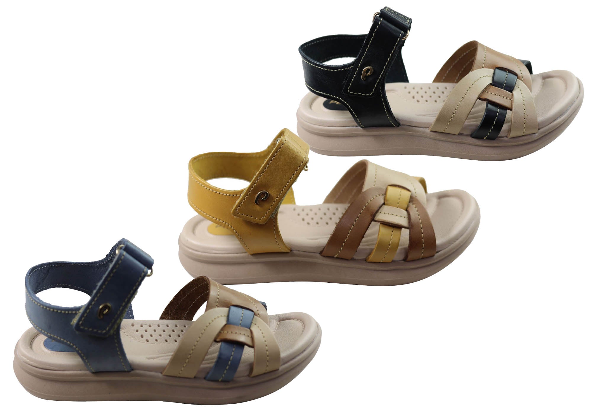 Vive Women's Comfortable Leather Sandals - Handmade in Brazil - Perfect for Beach, Vacation & Summer Outfits