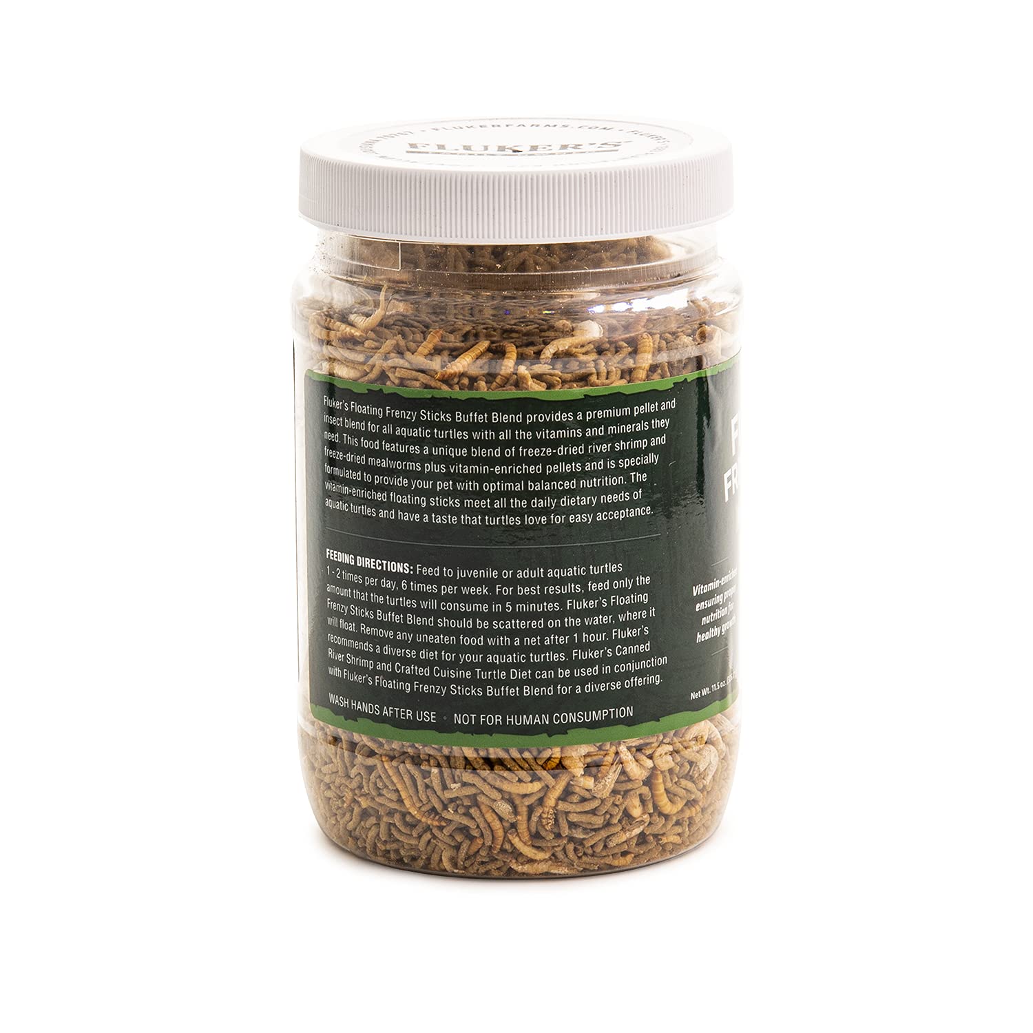 Fluker's Aquatic Turtle Buffet Blend Feeding Frenzy Sticks - 11.5 oz Nutritious Turtle Food for Red-Eared Sliders & Water Turtles - Perfect for Daily Feeding & Tank Enrichment