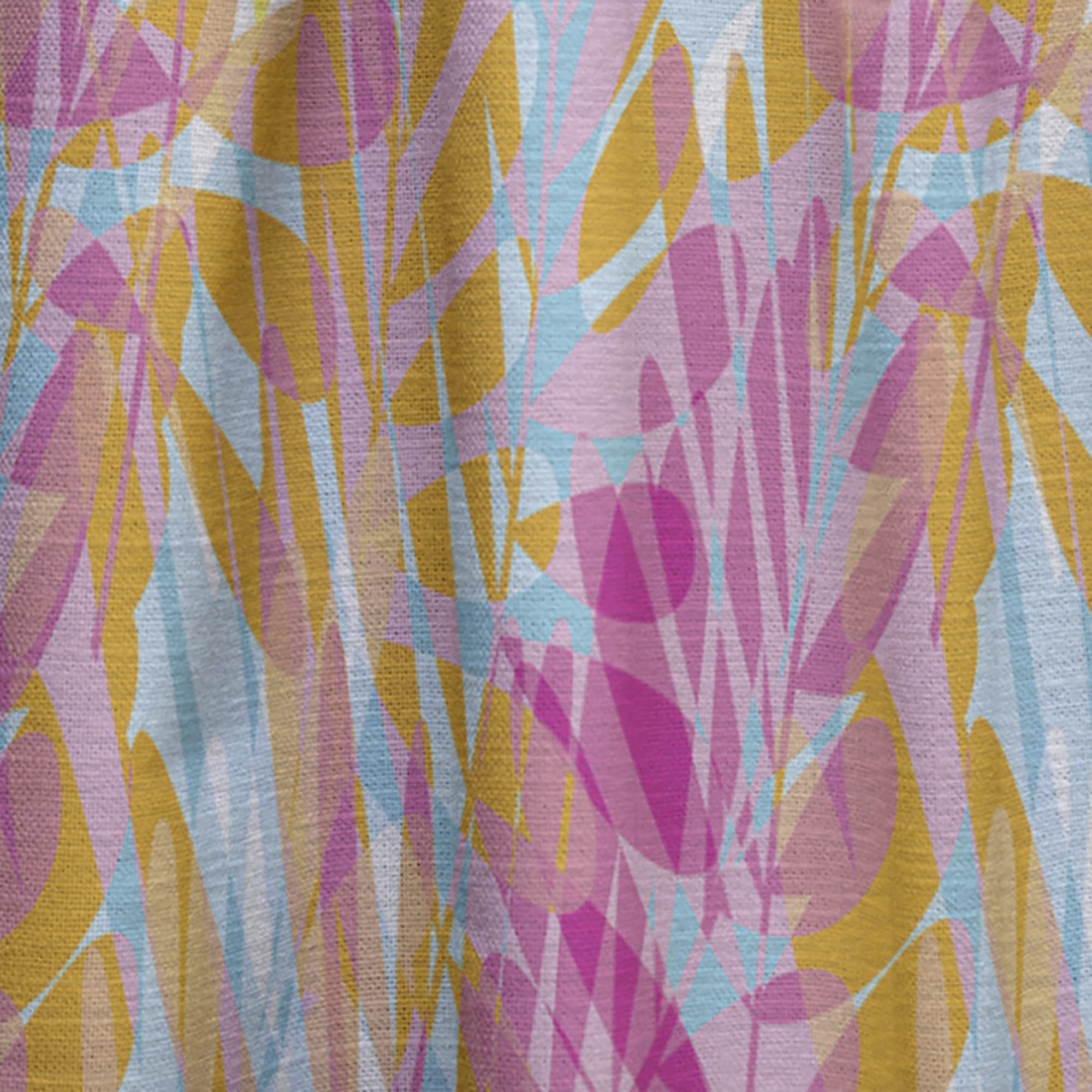 DesignQ Retro Floral Pattern III Thermal Insulated Curtains - Single Panel 52x95 Inch - Blackout Drapes for Bedroom & Living Room - Perfect for Home Decor & Light Control