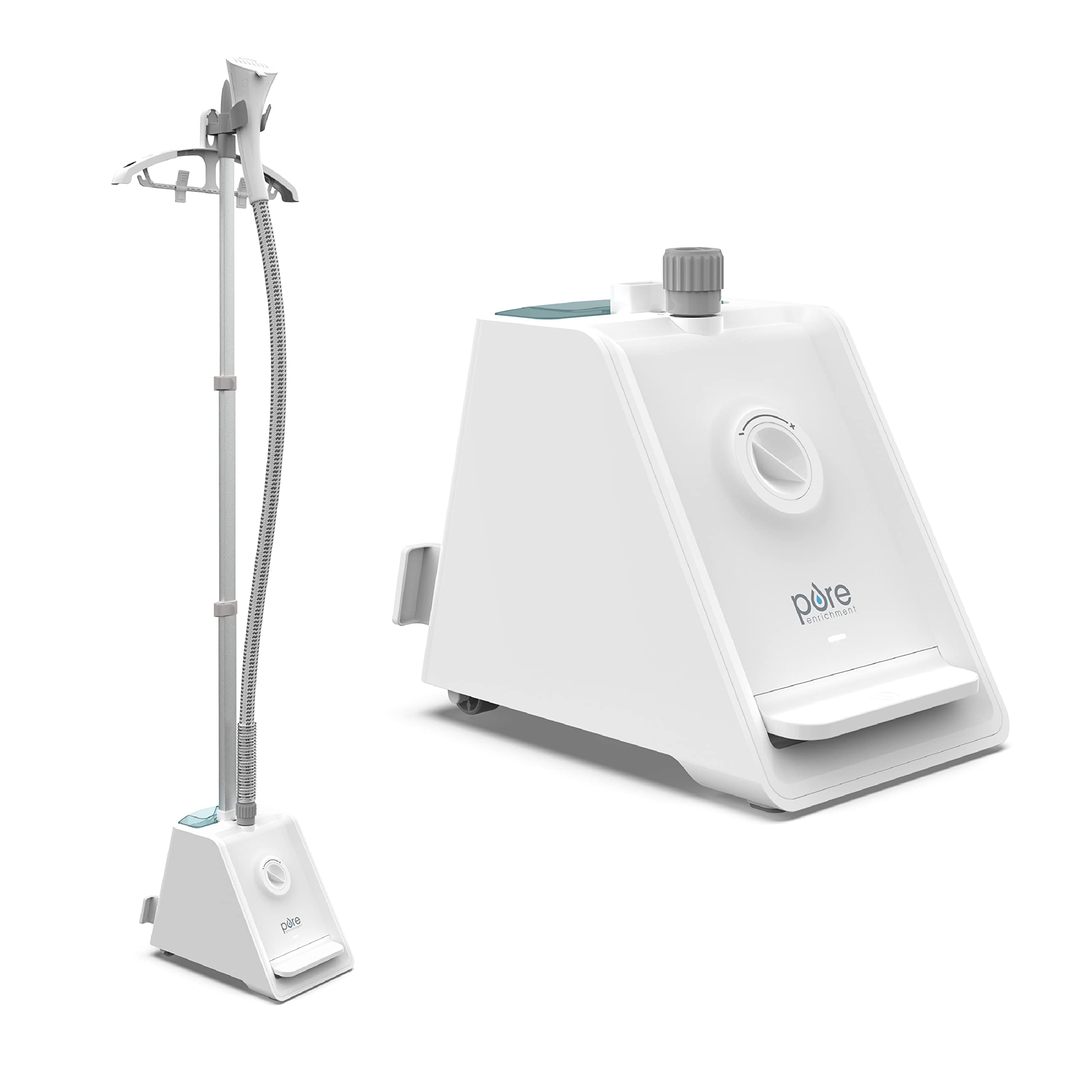 Pure Enrichment PureSteam Pro Upright Clothes Steamer - Professional Standing Garment Steamer with Foot Pedal - 0.5 Gallon Tank, 4 Heat Levels & 1-Hour Steam Time (Heats in 45 Sec) - Perfect for Home, Travel & Professional Use
