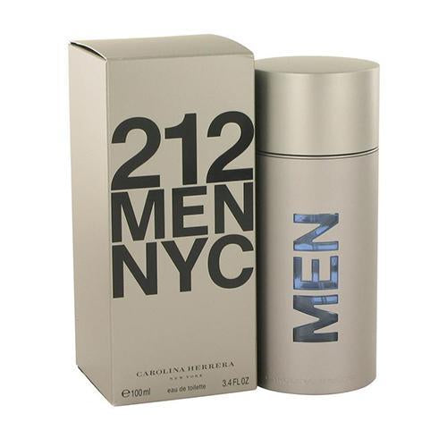 Carolina Herrera 212 Men 100ml Eau de Toilette Spray - Fresh & Woody Fragrance for Day & Night Wear, Gym, Office & Date Nights