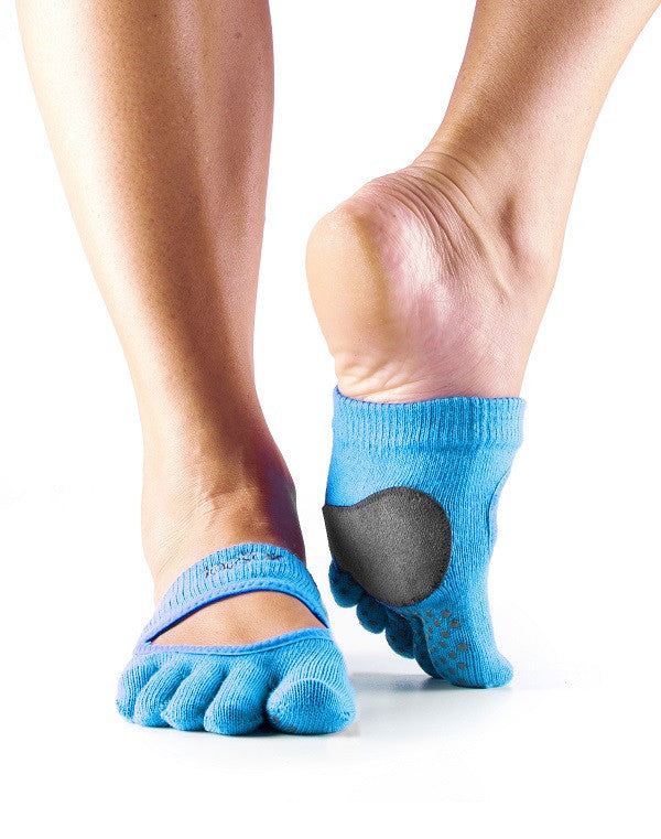 ToeSox Releve Dance Socks - Non-Slip Grip Ballet Socks for Ballet, Yoga & Pilates - Perfect for Dance Classes, Studio Practice & Performance