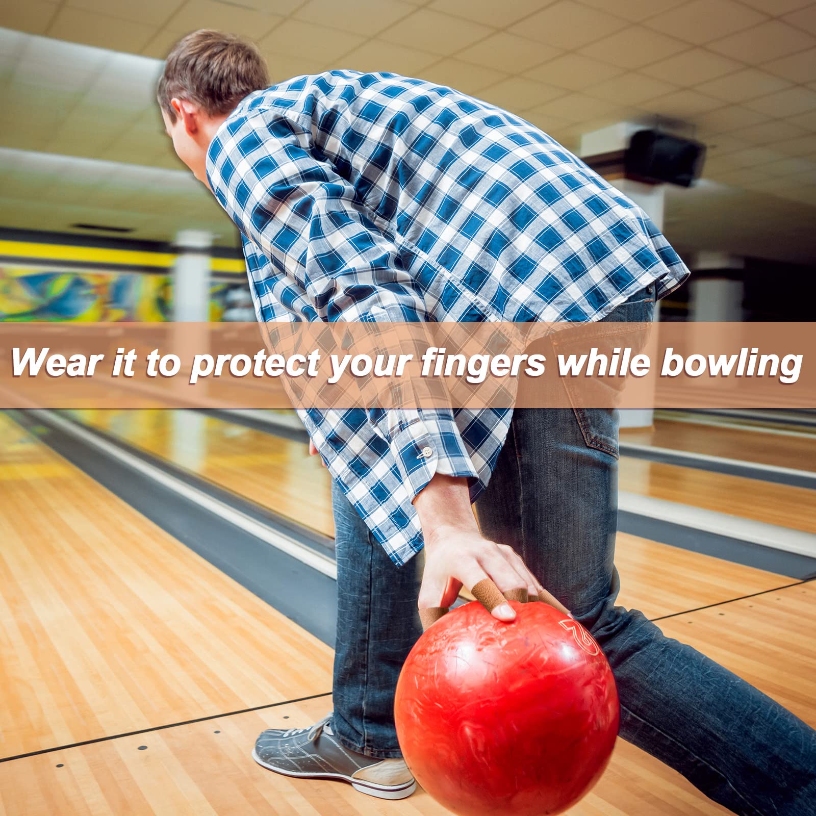 Civaner Elastic Bowling Thumb Tape - Finger Protection Tape for Bowlers | Sports Performance Tape for Comfort & Grip | Perfect for Bowling, Exercise & Sports Accessories