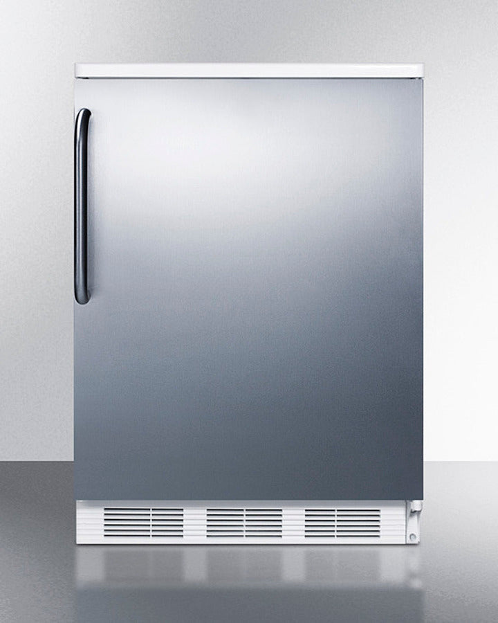 Accucold 24-Inch Wide All Refrigerator with Towel Bar Handle - FF6WSSTB - Perfect for Home, Office, or Commercial Use