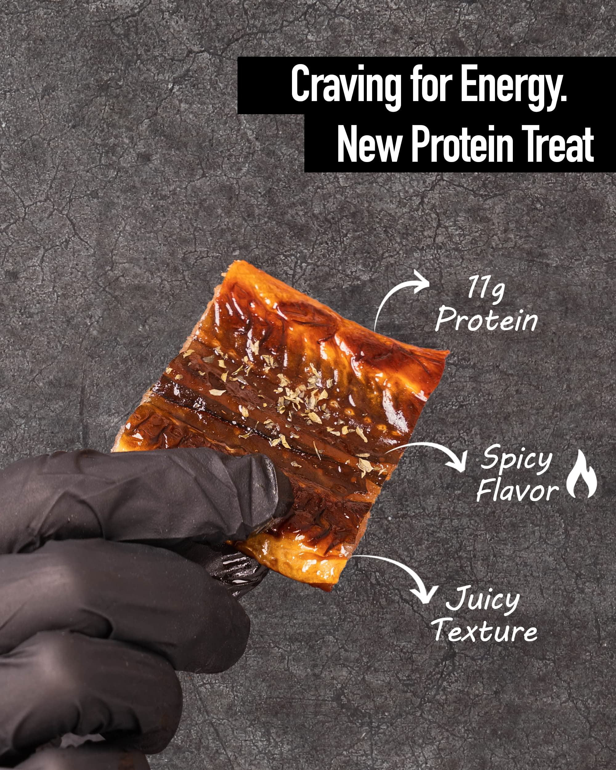 Premium Korean Spicy Eel Jerky - High Protein Healthy Snack, Ready-to-Eat Meat Substitute | Perfect for Workout Fuel, Office Snacks & On-the-Go Nutrition | Gluten-Free Protein Bites for Fitness & Keto Diet
