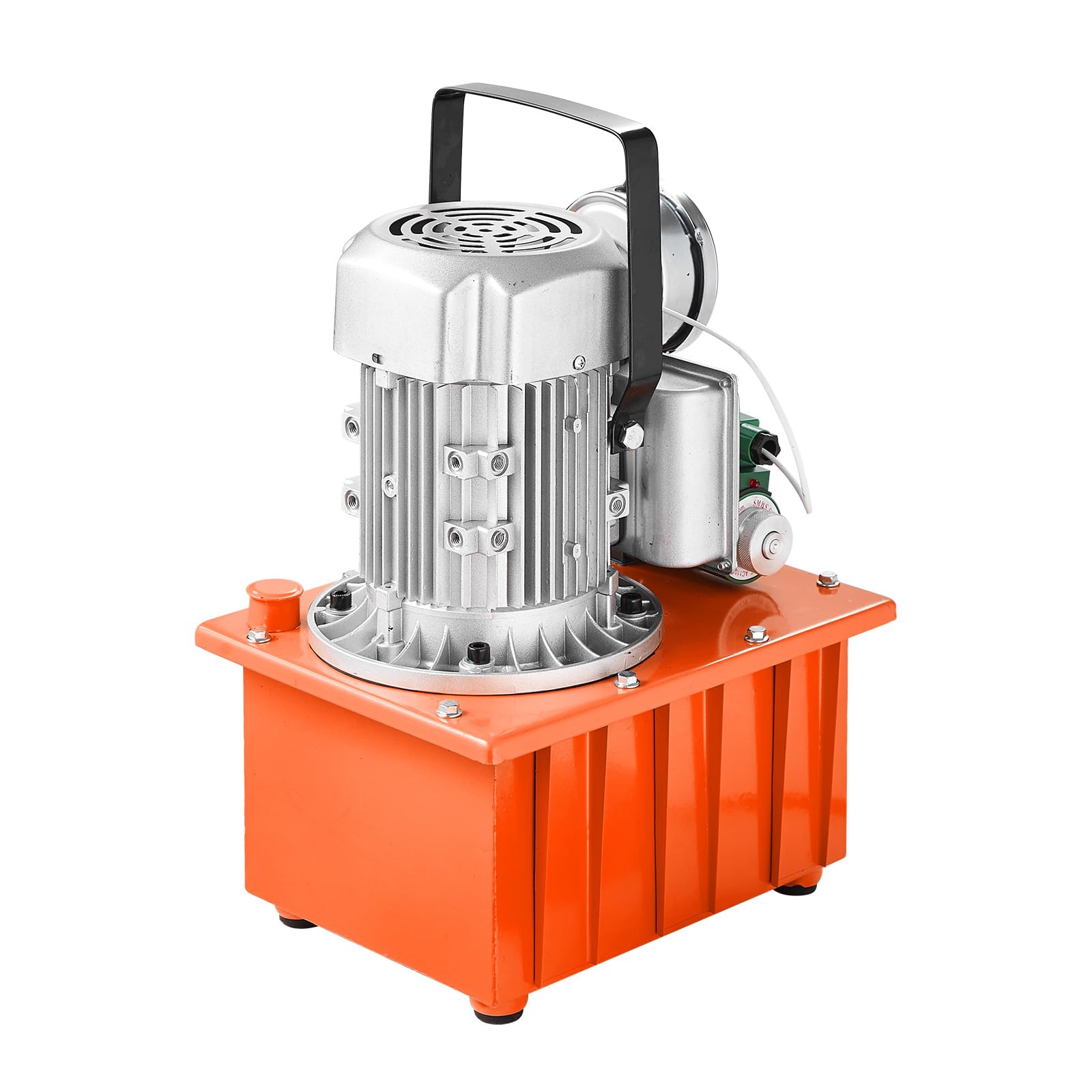 VEVOR 10000 PSI 750W 110V Electric Hydraulic Pump Power Pack Unit - 8L Capacity, Single Acting Solenoid Valve with Foot Pedal Switch - Ideal for Punching, Bending, Jack Machines & Heavy Duty Industrial Applications