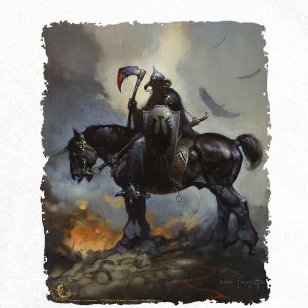 Pop Threads Death Dealer by Frank Frazetta Horror Art Baby Bodysuit - Cute Gothic Outfit for Infants & Toddlers (Boy/Girl) - Perfect for Halloween, Comic Con & Dark Fantasy Themed Events