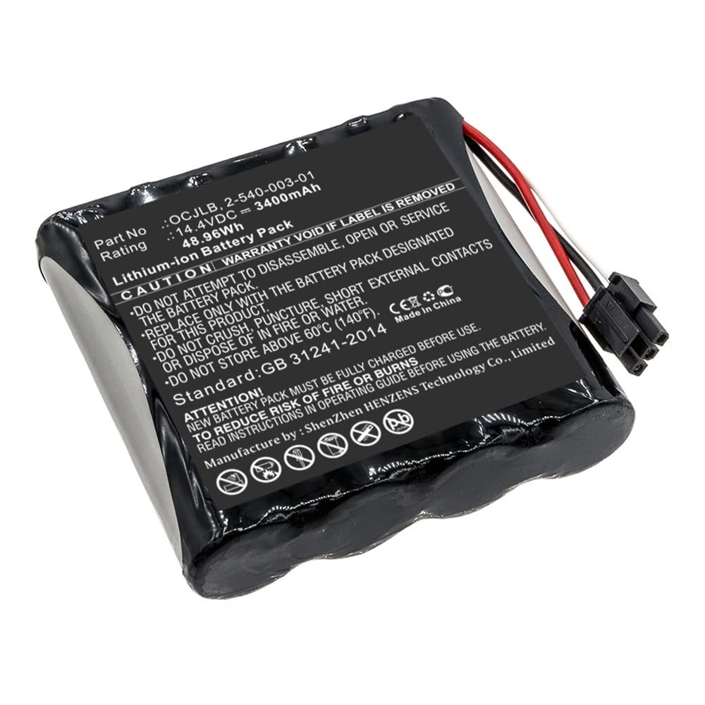 Synergy Digital 14.4V 3400mAh Li-ion Replacement Battery for Soundcast Outcast OCJ411a Speaker - High Capacity Compatible with Soundcast 2-540-003-01 - Perfect for Outdoor Parties, Camping & Portable Audio Systems