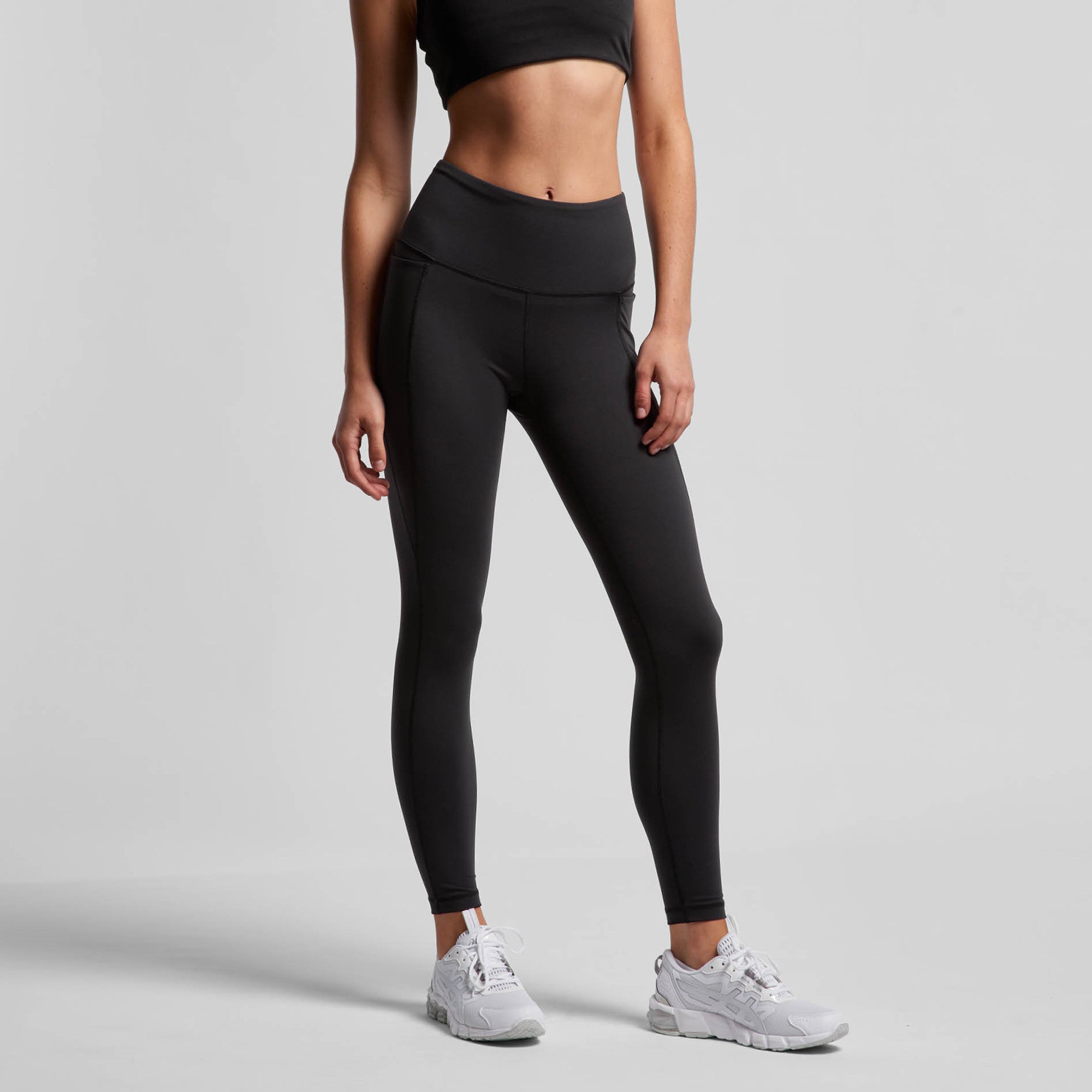 AS Colour Active Leggings for Women - High Waist Yoga Pants, Workout Tights, Gym Running & Fitness - Comfortable Stretchy Black Leggings for Yoga, Pilates, Lounge & Everyday Wear