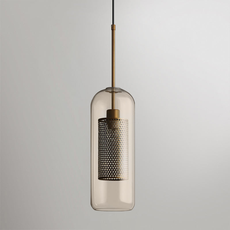 Chiswick Glass Pendant Light - Modern Hanging Ceiling Lamp for Kitchen Island, Dining Room & Bedroom Lighting