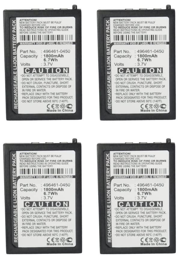 Synergy Digital Barcode Scanner Batteries - 4-Pack Li-Ion 3.7V 1800mAh Replacement for Denso BHT-1306BB Barcode Scanner | Perfect for Retail, Warehouse & Inventory Management