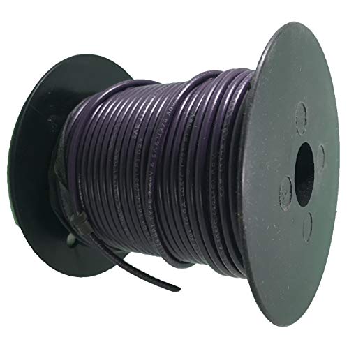 10 Gauge Purple Primary Wire - 500 FT Spool - USA Made Automotive Cable for Car Audio, Trailer Wiring & Electrical Repairs