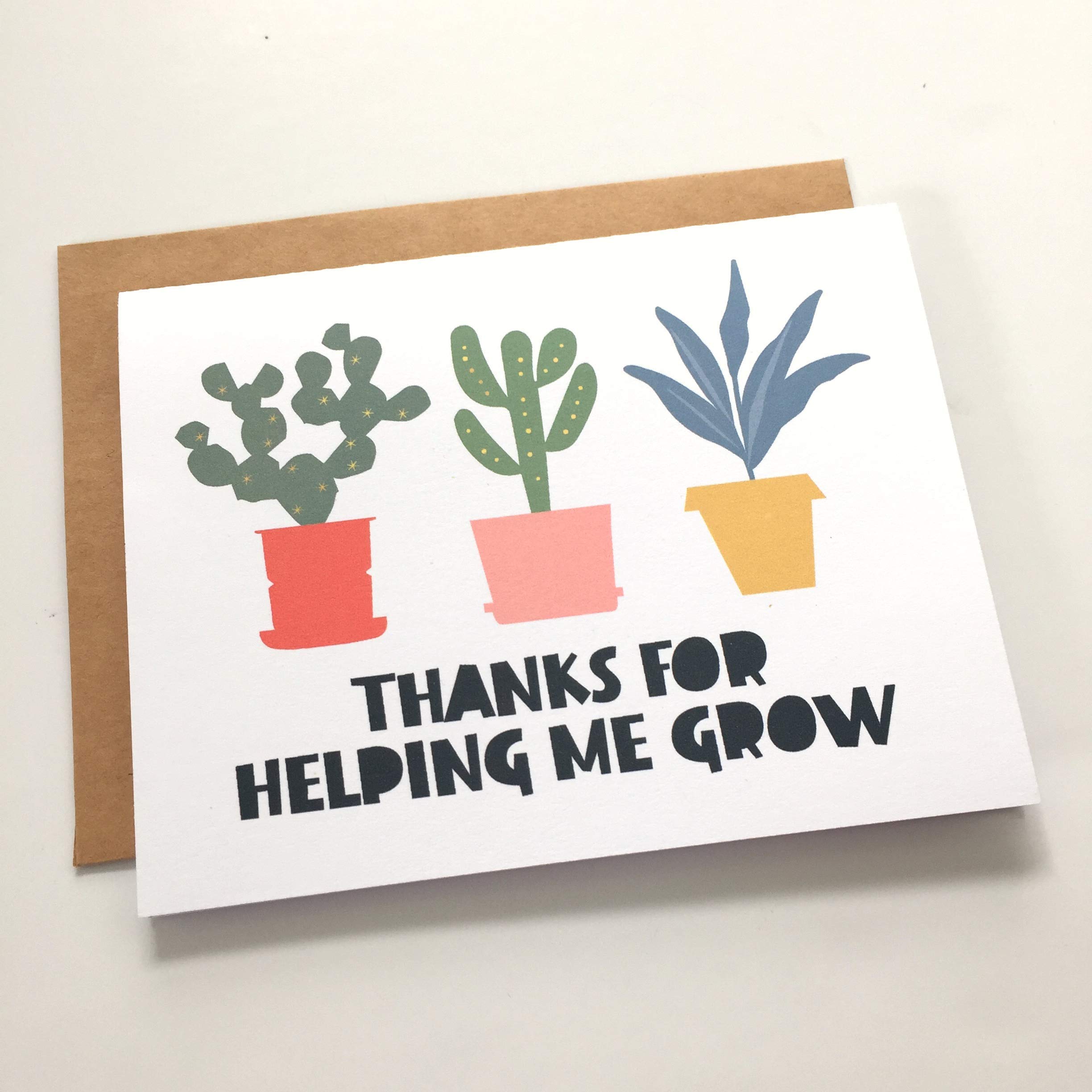Thank You Cards for Teachers - Set of 4 Appreciation Greeting Cards with Envelopes - Perfect for Teacher Gifts, End of Year, Graduation & Special Occasions