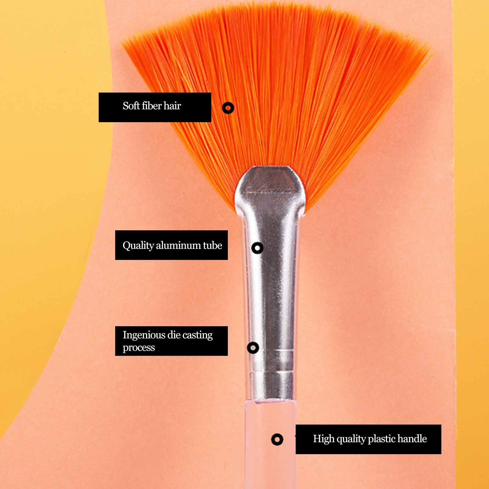 10pcs Soft Facial Mask Brushes - Professional Cosmetic Makeup Applicator Fan Brushes for Skincare & Spa Treatments at Home