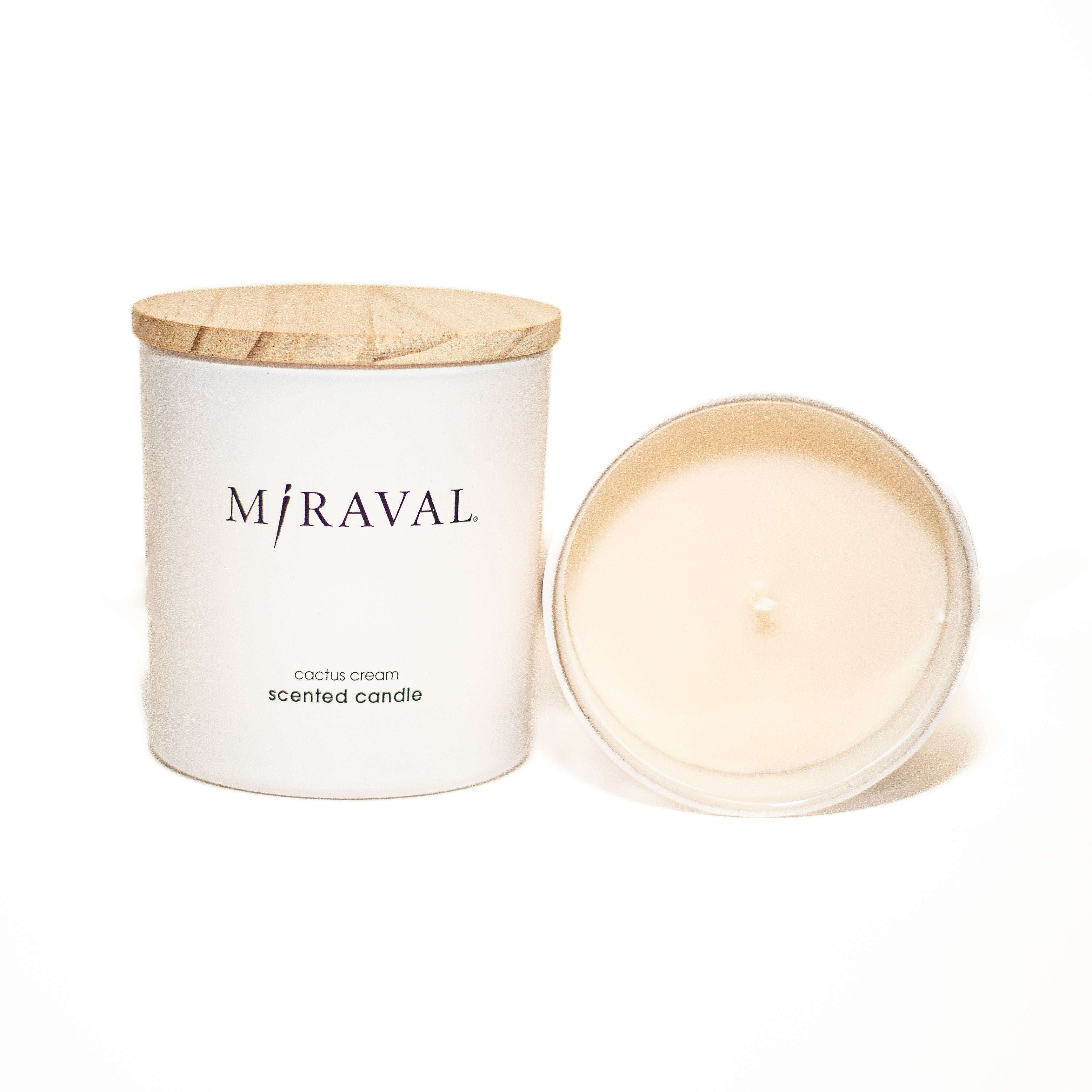 Miraval Cactus Cream Scented Soy Wax Candle - Long Lasting Aromatherapy for Home, Spa & Relaxation