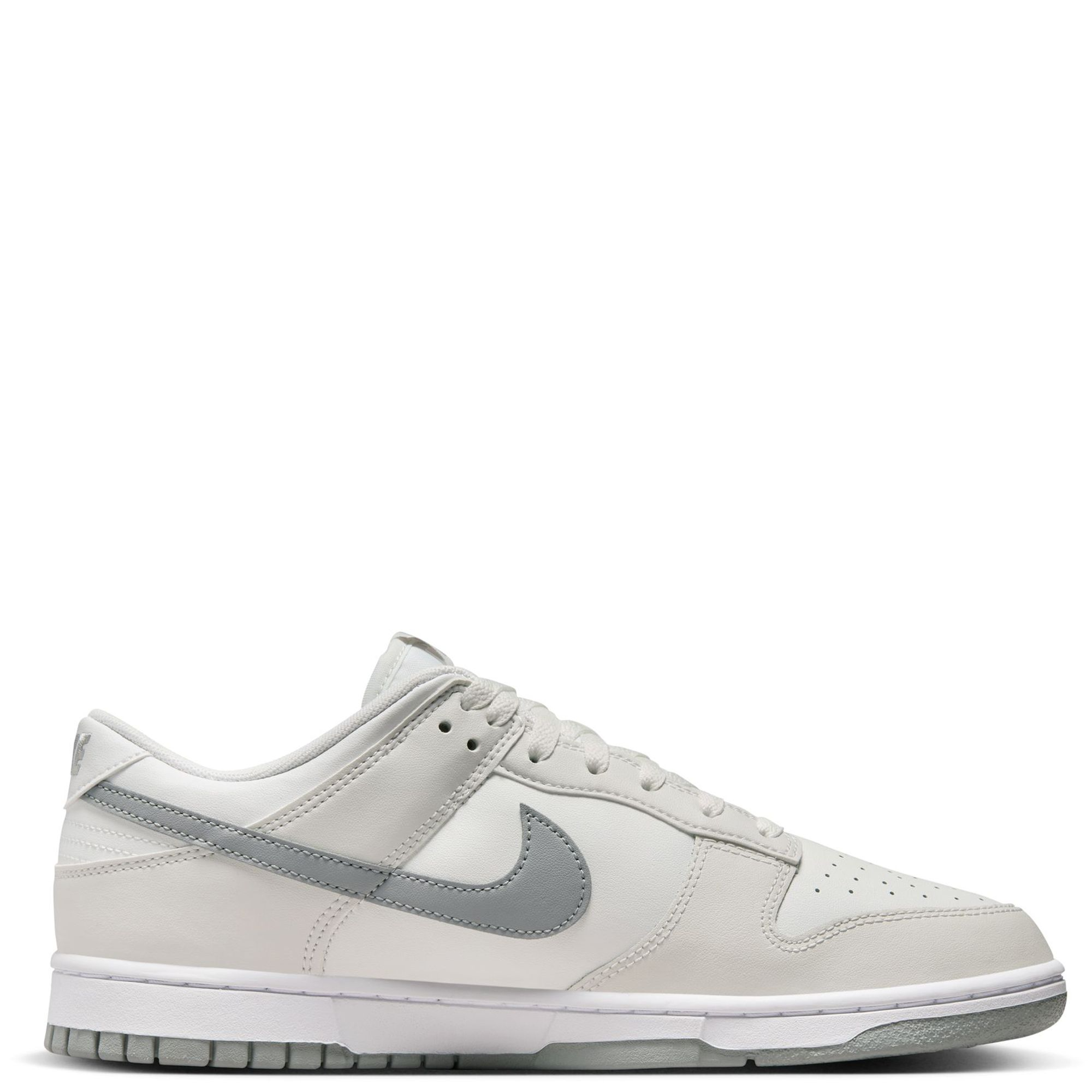 Nike Men's Dunk Low Retro Sneakers - Summit White / Light Smoke Grey - Casual & Streetwear Shoes for Everyday Comfort & Style
