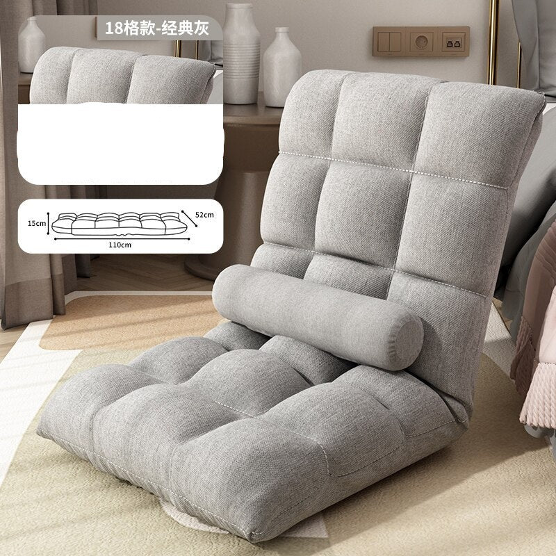 Comfortable Tatami Foldable Recliner Sofa Chair - Adjustable Backrest for Living Room, Bedroom & Outdoor Relaxation | Perfect for Lounging, Napping & Reading