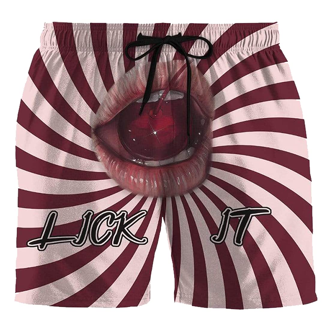 Funny Men's Swim Trunks - Bright Color Quick Dry Swim Shorts with Drawstring for Beach, Pool & Summer Vacation | Comfortable Swimwear for Men