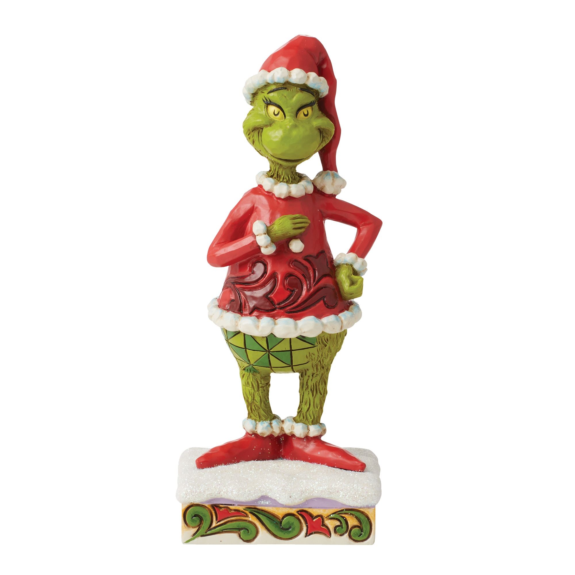 Happy Grinch Christmas Decorations - Festive Holiday Home & Office Decor for Xmas Parties, Gifts & Seasonal Cheer