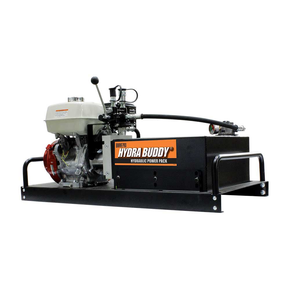 Brave Hydraulic Power Pack - 2000 PSI High Pressure, 7 GPM Flow Rate, Recoil Start with Honda GX390 Engine - Perfect for Log Splitters, Dump Trailers & Hydraulic Equipment