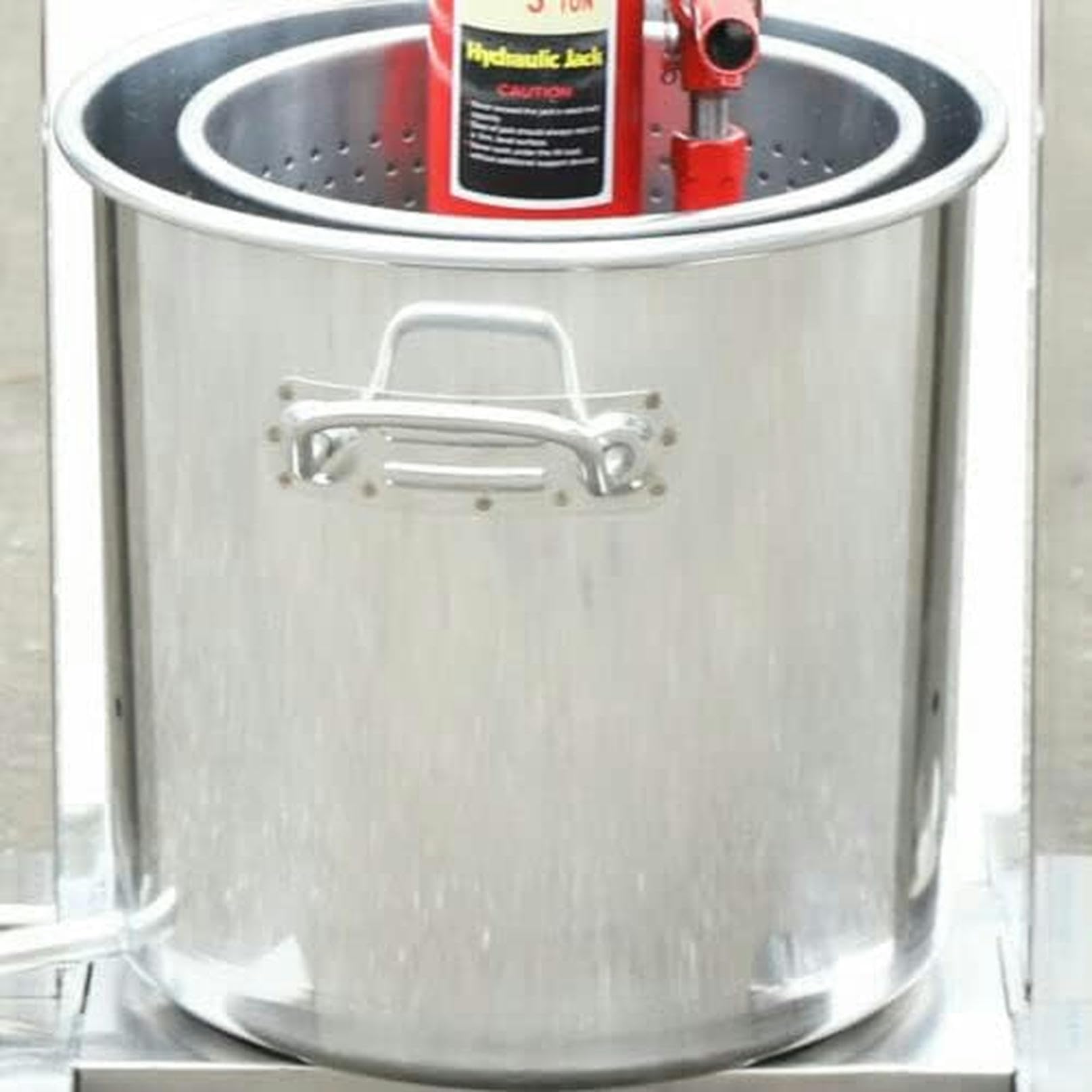 12L Hydraulic Fruit Wine Press with 304 Stainless Steel - Grape Crusher & Juice Maker for Wine, Cider, Vegetables - Perfect for Home Brewing, Winemaking & Organic Juice Extraction