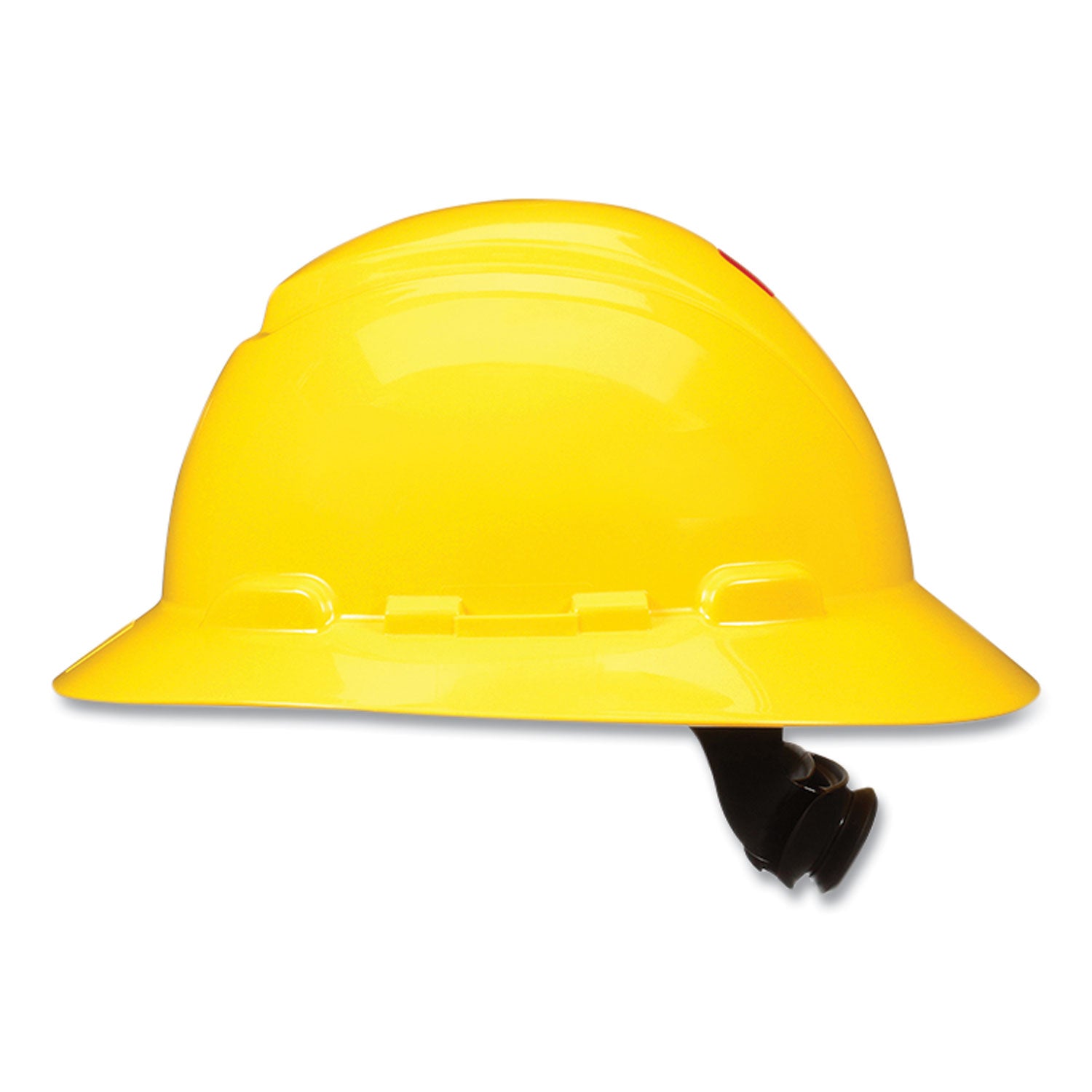 3M™ SecureFit Full Brim Hard Hat with UVicator, 4-Point Ratchet Suspension - ANSI/ISEA Certified, Yellow - Ideal for Construction, Industrial & Outdoor Work Safety
