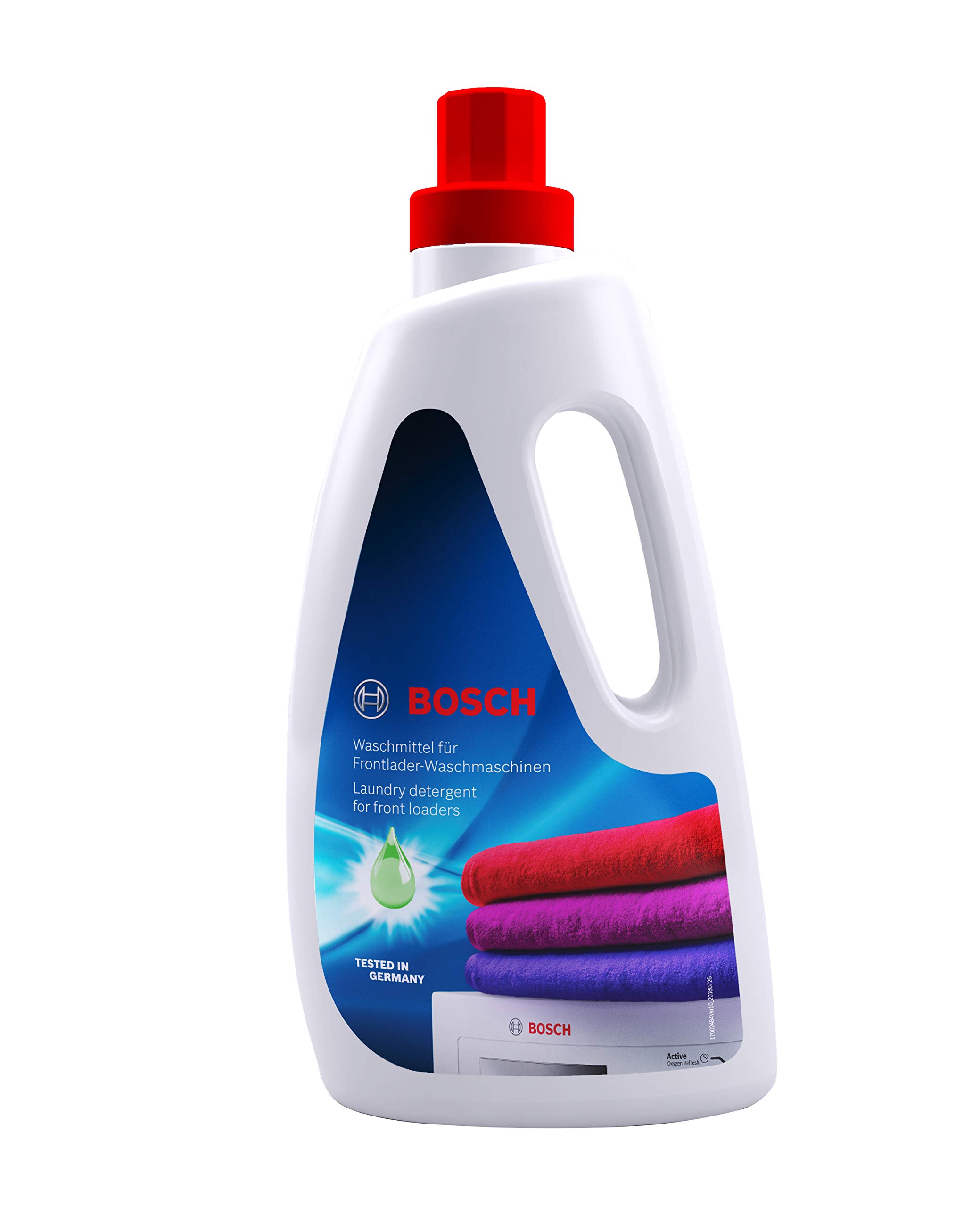 Bosch Liquid Laundry Detergent for Front Load Washers - 1 Liter Bottle | High Efficiency HE Cleaner for Delicates & Activewear | Perfect for Apartments & Small Spaces