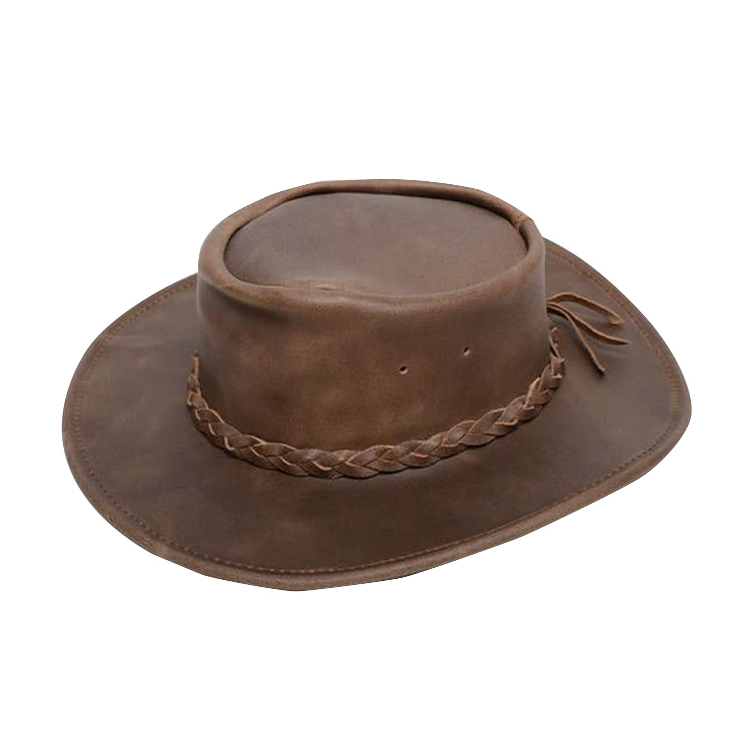 Minnetonka Unisex Foldable Cowboy Hat - Portable Flat Brim Hat with Reinforced Edge for Men & Women | Perfect for Outdoor Adventures, Concerts, and Western Fashion
