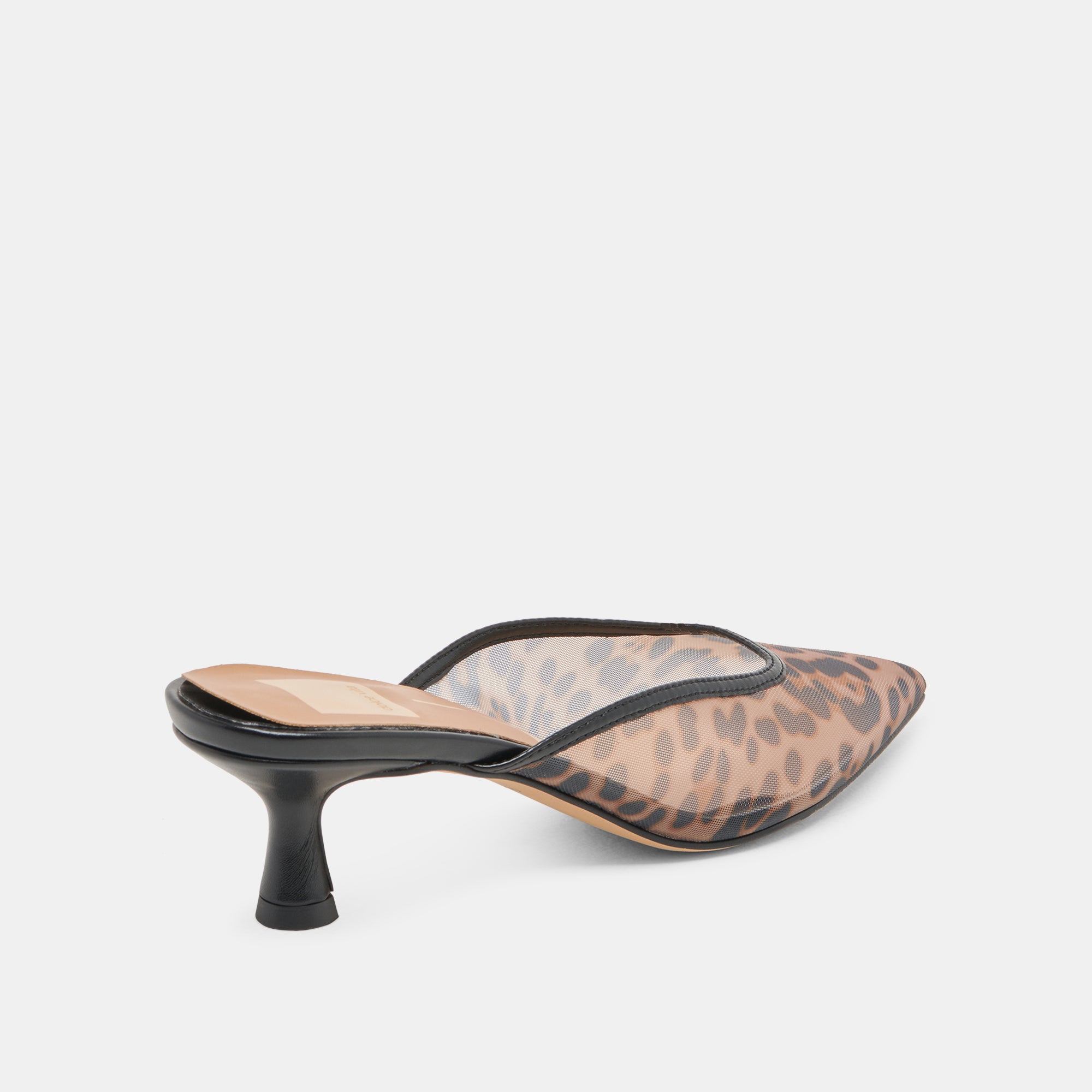 CLEO Women's High Heels - Leopard Print Mesh Pointed Toe Pumps for Party, Night Out & Special Occasions