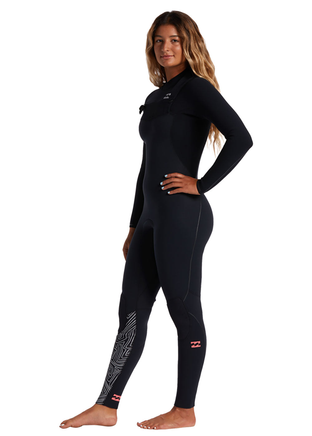 Billabong Women's Furnace Comp 4/3mm CZ Steamer Wetsuit for Surfing, Diving & Water Sports - Full Body Warmth & Flexibility