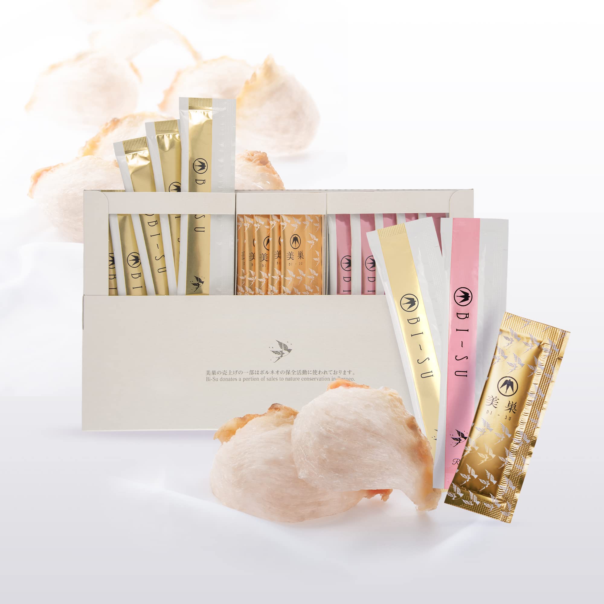 BI-SU Enzyme Stick with Natural Swiftlet Nests Extract | Collagen & Vitamin C for Anti-Aging, Skin Elasticity & GI Health | Japanese Beauty Supplement (10-Pack: Rose, Pineapple, Enzyme) | Perfect for Daily Skincare & Digestive Wellness