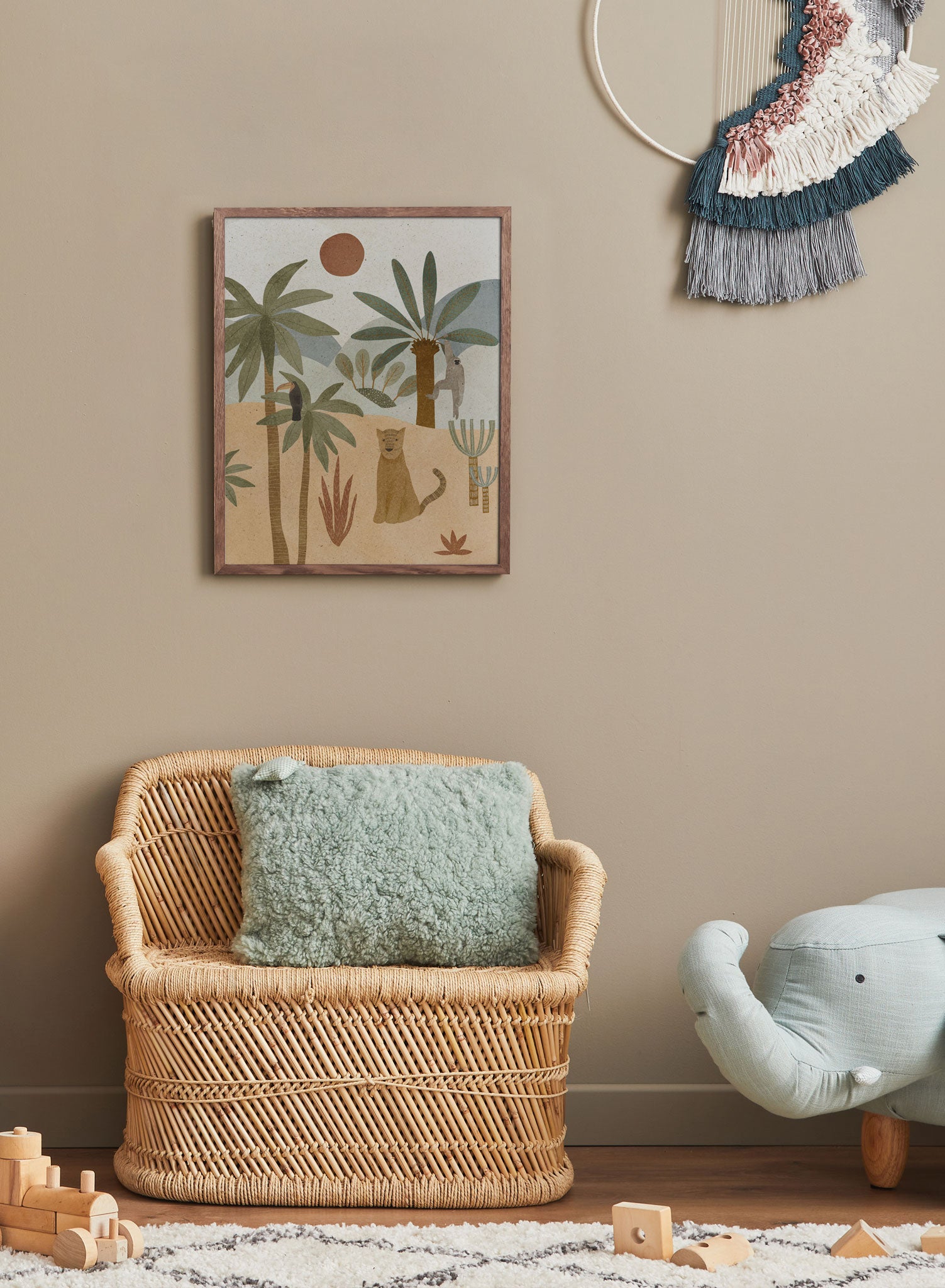 Jungle Oasis Nature Wall Art Poster - Tropical Forest Landscape Print for Home & Office Decor - Perfect for Living Room, Bedroom, or Workspace