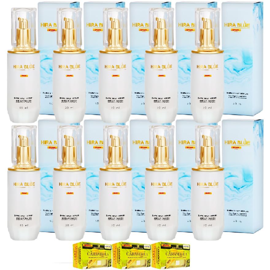 Hira Blue Serum 1.0 Fl.Oz - Award-Winning Moisturizing & Nourishing Face Serum with Best Ingredients | In-Cosmetics Innovation Set of 10 | Perfect for Daily Skincare Routine & Anti-Aging Treatment | Beautygoodshop
