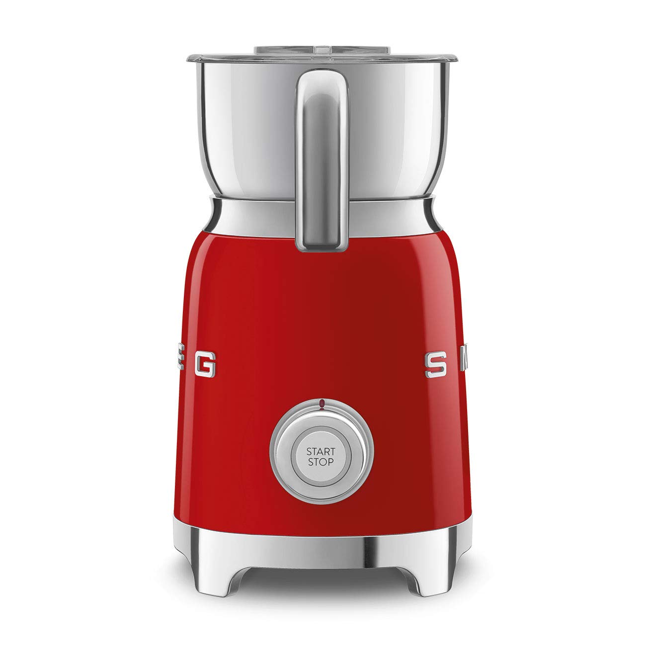 SMEG 50's Retro Style Electric Milk Frother MFF11RDUS - Red Handheld Foam Maker for Coffee, Latte & Cappuccino | Perfect for Home Baristas & Coffee Lovers