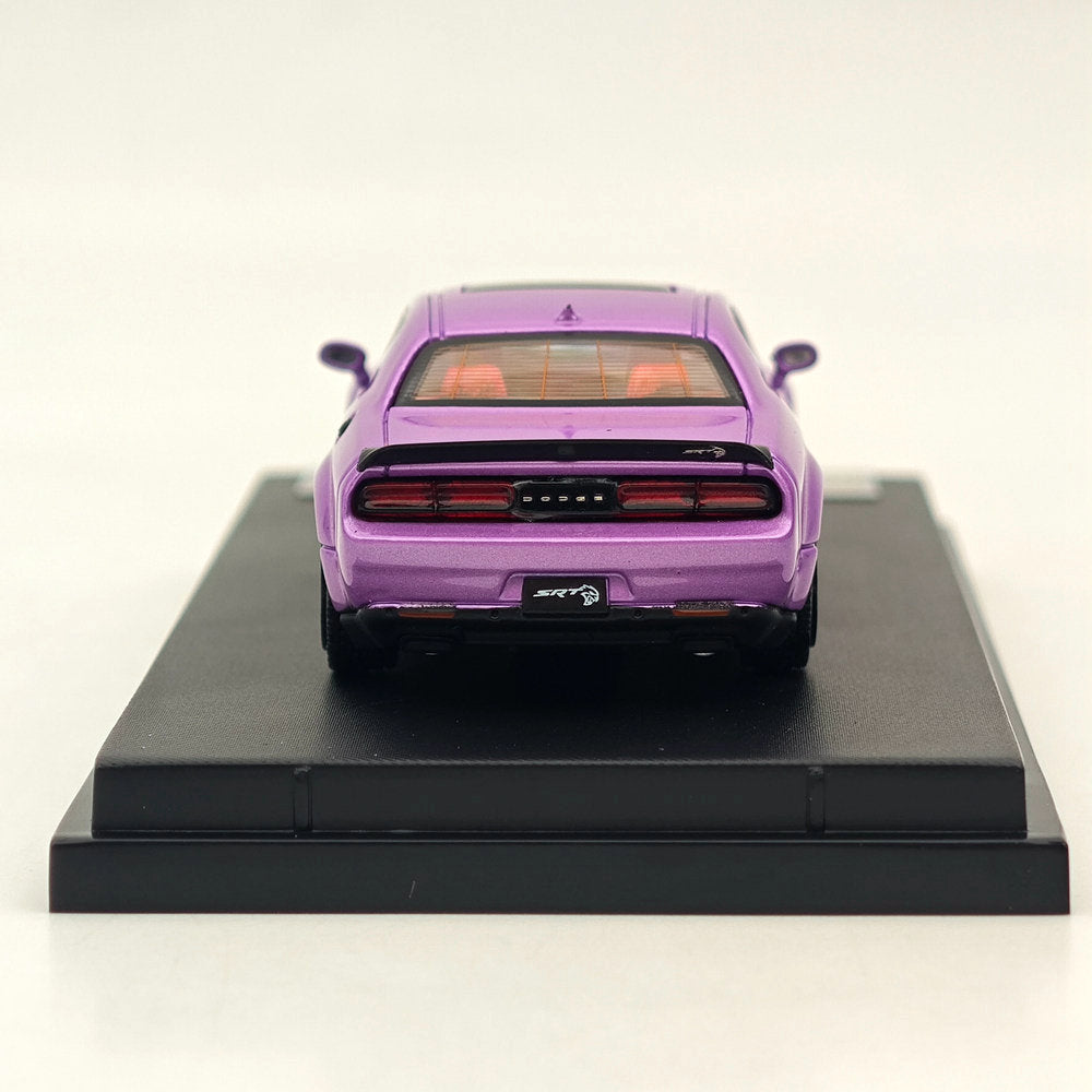 1:64 Scale SH Dodge SRT Hellcat Muscle Sports Diecast Model Car - Purple Collectible Toy for Racing Enthusiasts | Perfect for Display, Gifts, and Car Collection Showcases