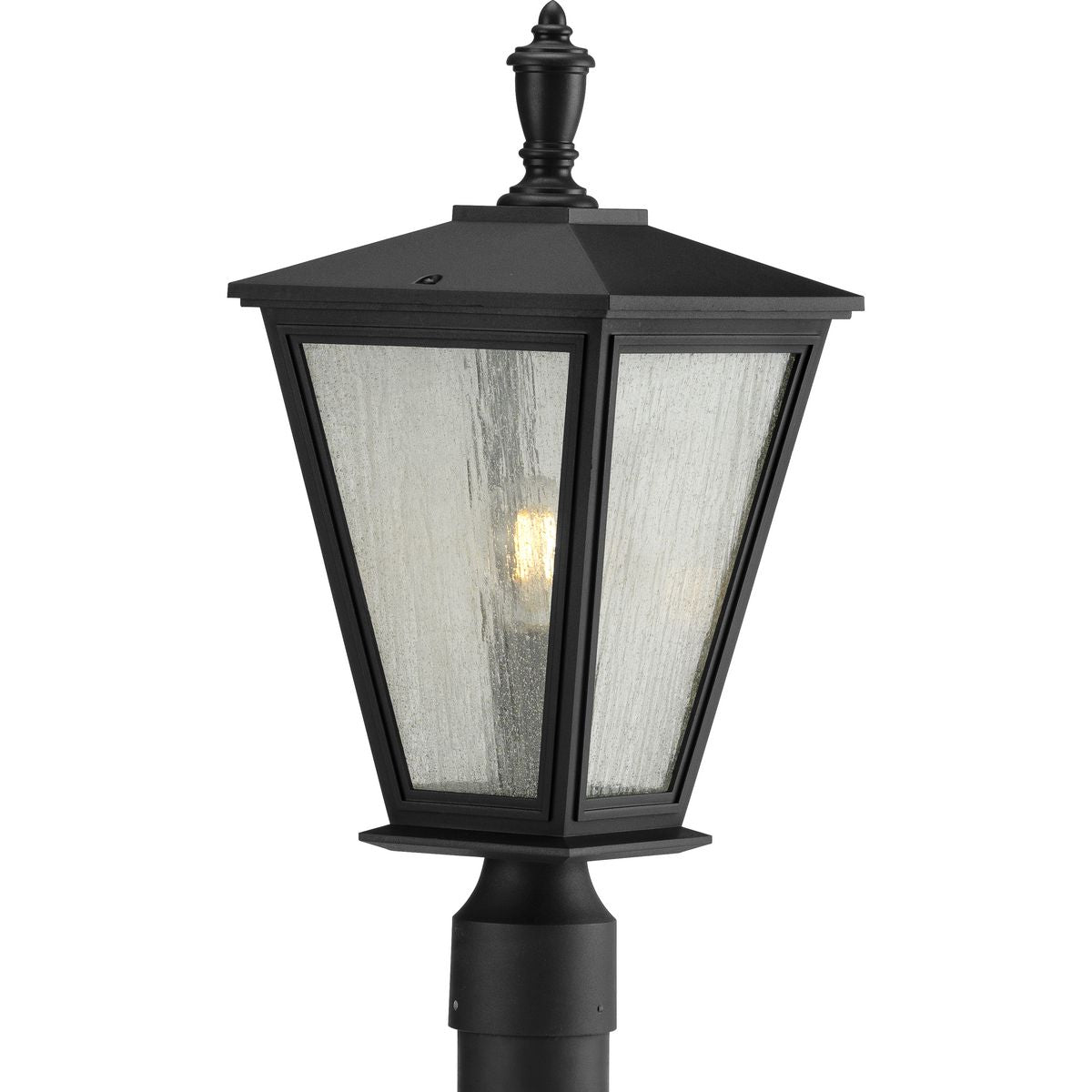 Cardiff Collection One Light Post Lantern with DURASHIELD Finish - Outdoor Wall Mounted Lighting for Porch, Garden, and Pathway