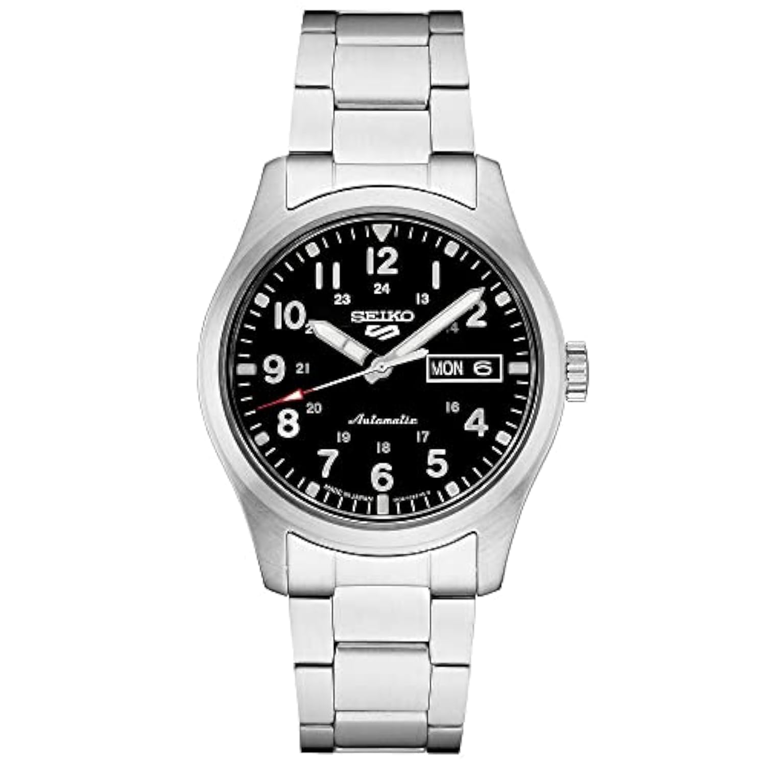 Seiko 5 Sports Automatic Men's Watch with Day/Date Calendar, LumiBrite Hands & Markers, Rotating Bezel - 100m Water Resistant - Perfect for Diving, Swimming & Everyday Wear