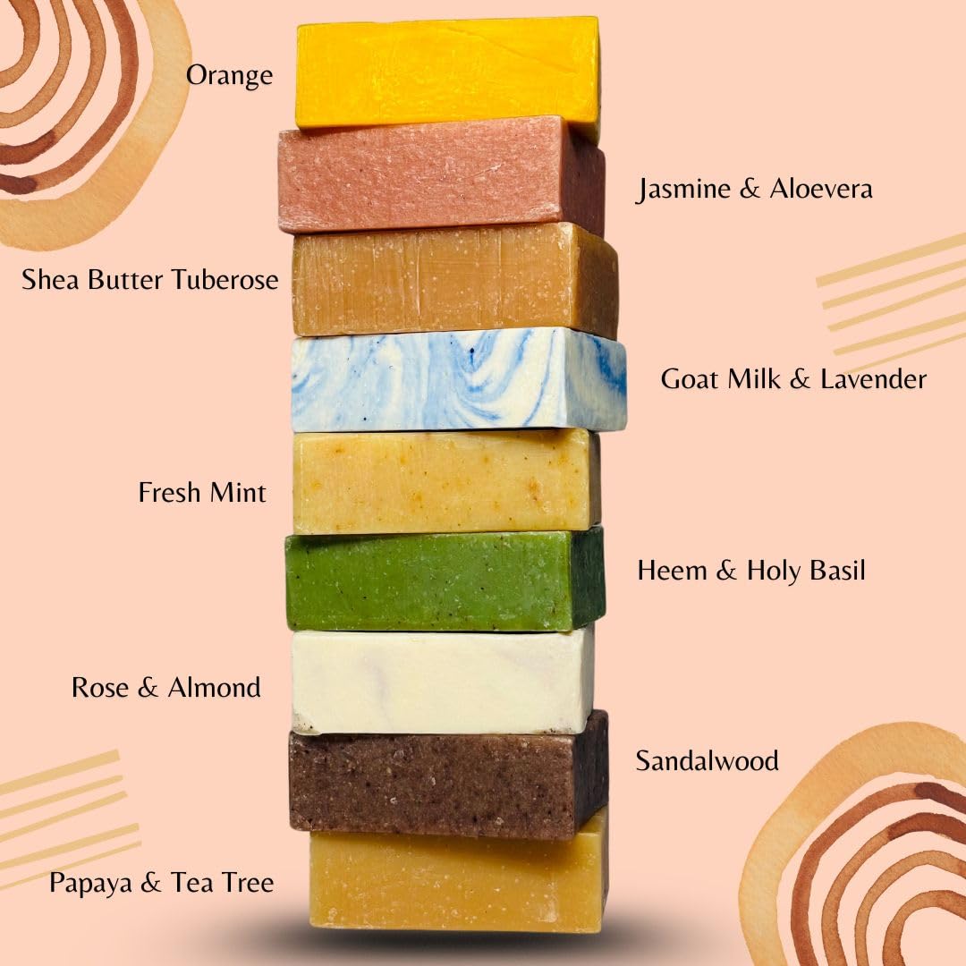Handmade Fresh Mint Bath Soaps - 100% Natural, Organic & Moisturizing - Perfect for Relaxation, Spa Days & Gift Giving