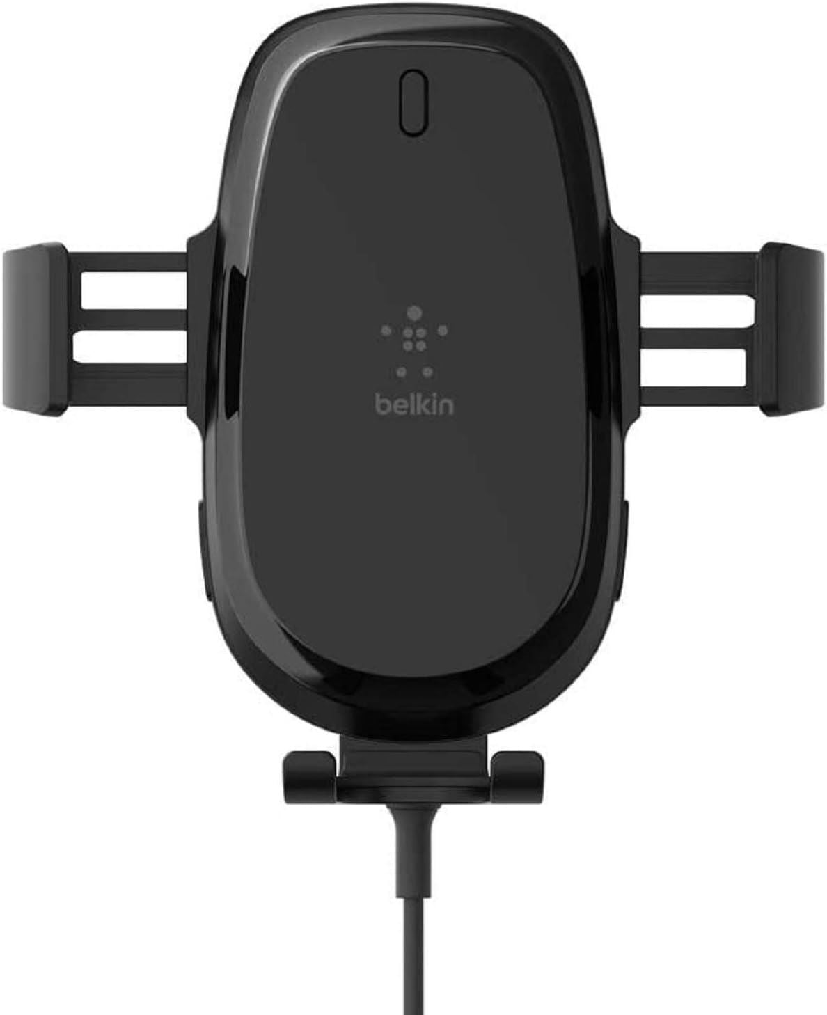 Belkin 10W Fast Wireless Car Charger with Adjustable Vent Mount - Black (WIC001btBK) - Perfect for iPhone & Android Phones While Driving