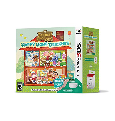 Animal Crossing: Happy Home Designer Bundle for Nintendo 3DS - Home Design Simulation Game for Kids & Adults - Perfect for Travel, Gifts & Relaxing Gameplay