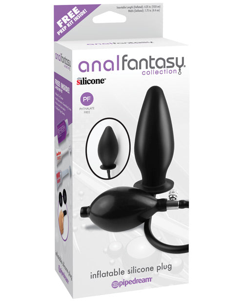 Inflatable Silicone Anal Plug 4.25 Inch - Fantasy Collection for Enhanced Pleasure - Perfect for Couples Play & Solo Exploration
