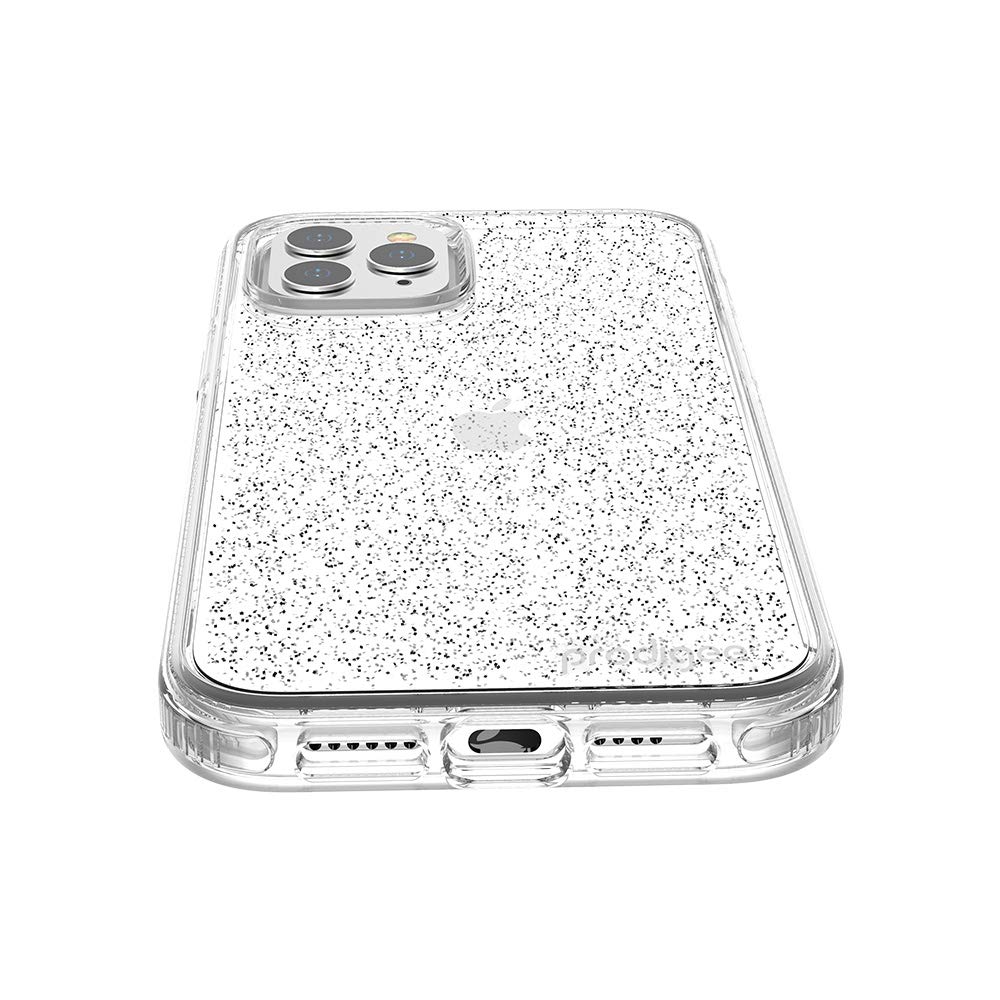 Prodigee Superstar Clear Sparkle Glitter Case for iPhone 12 Mini - Military Grade Drop Tested, Shockproof, Wireless Charging Compatible (5.4 inch) - Perfect for Everyday Protection & Stylish Outfits