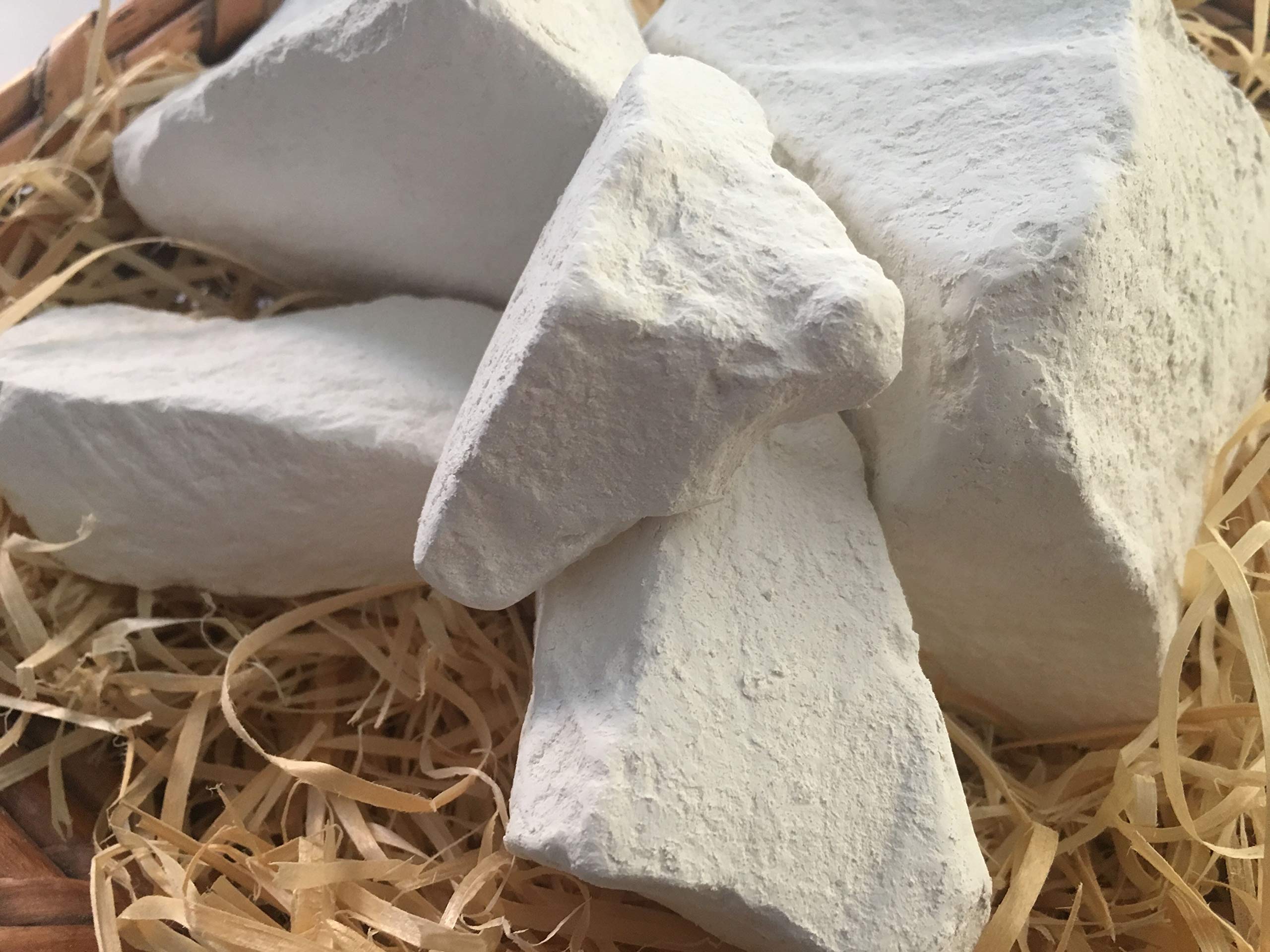 Natural White Mountain Edible Chalk Chunks for Eating - 8 oz (220g) - Food Grade Calcium Supplement for Pica Cravings, Pregnancy & Culinary Use