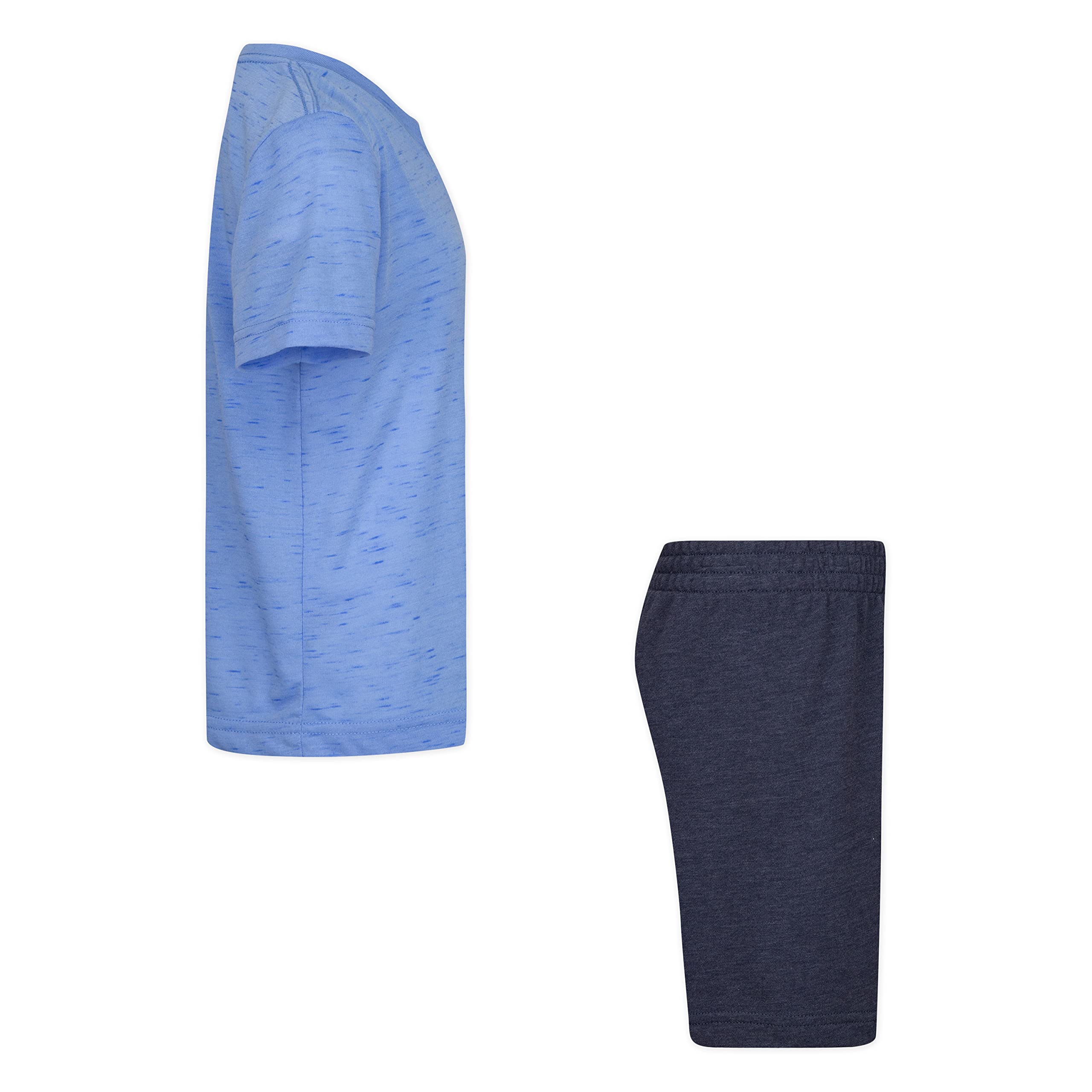 Hurley Boys Soft Basic Cloud Slub T-Shirt and Shorts 2-Piece Outfit Set | Comfortable Cotton Casual Wear for Kids | Perfect for Playdates, School & Summer Activities
