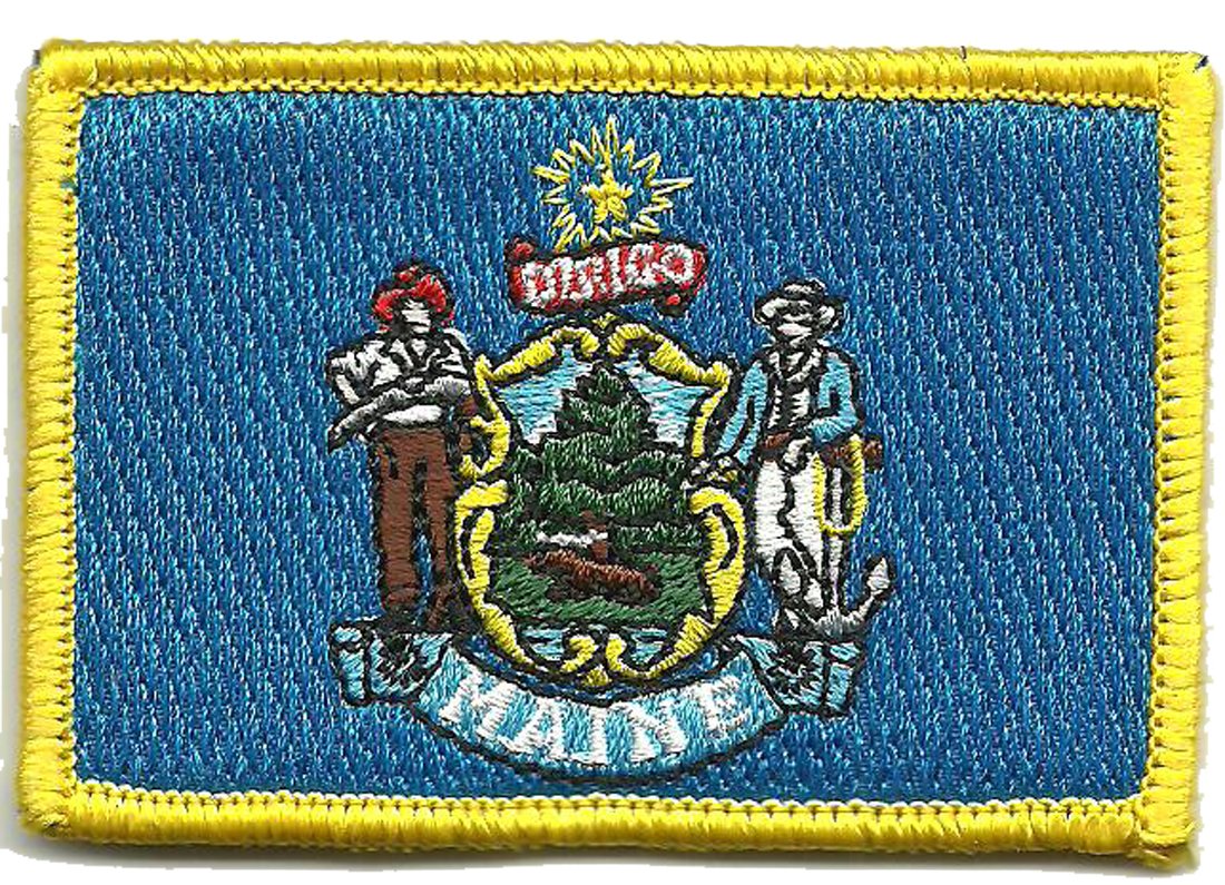 Gadsden and Culpeper Tactical State Patch - Maine | Embroidered Military Morale Patch for Tactical Gear, Hats & Backpacks | Perfect for Outdoor Enthusiasts, Veterans & Collectors
