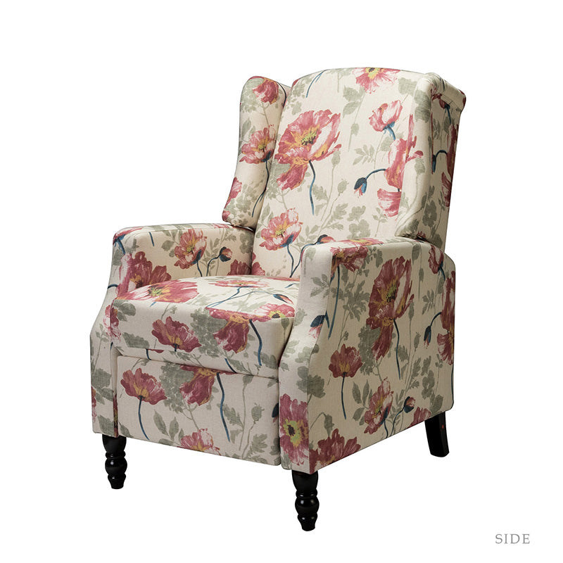 Lilith Upholstered Recliner Chair - Adjustable Backrest & Footrest, Ergonomic Living Room Reclining Chair for Relaxing, Reading & Watching TV