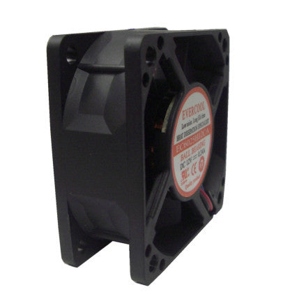 Evercool 60x60x25mm High Speed 3 Pin Cooling Fan EC6025H12CA - Perfect for PC Case, CPU Cooler & Electronics Cooling