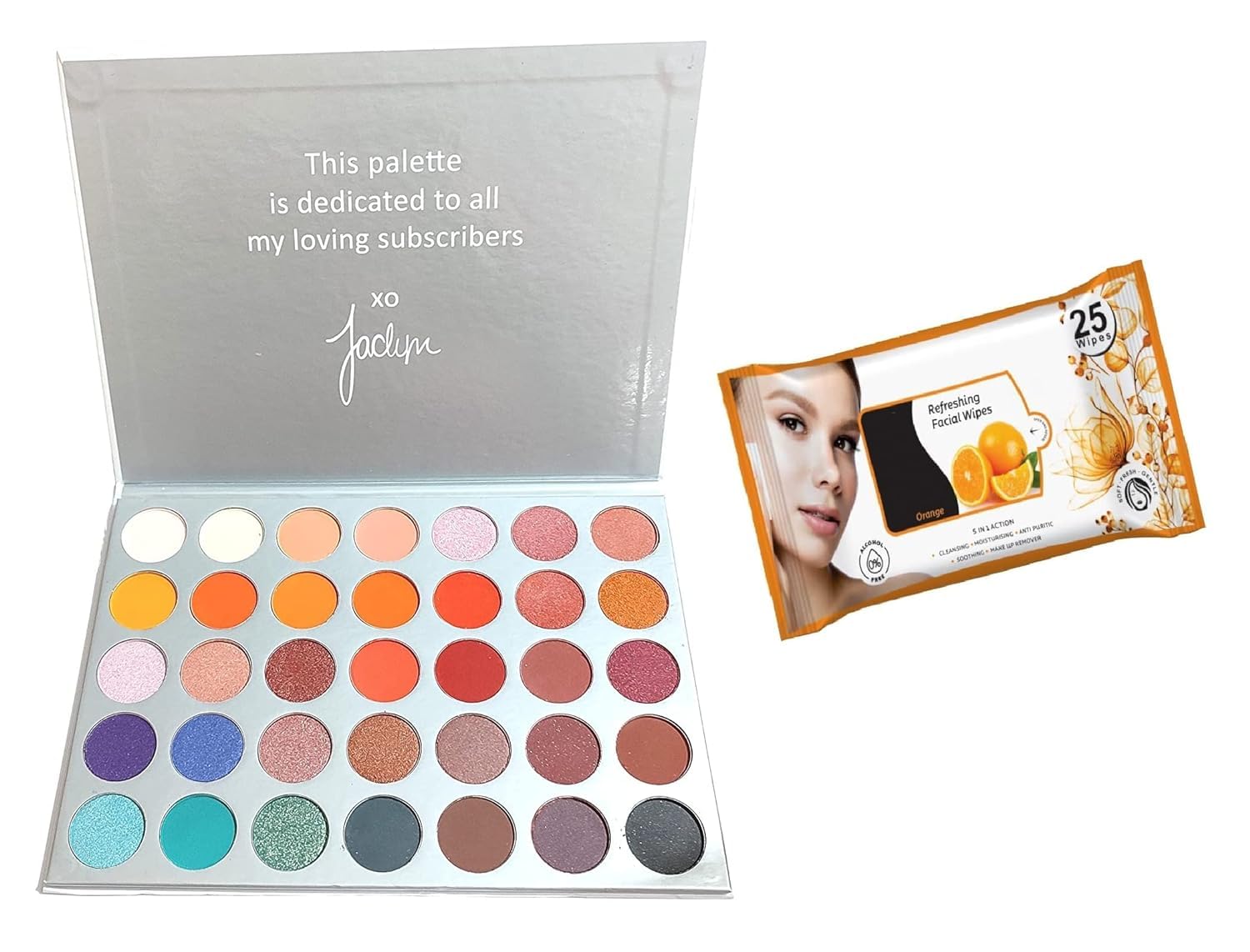 Beggie Eyeshadow Palette - 12 Matte & Shimmer Pressed Powder Makeup Set with Refreshing Wipes (2-Pack) | Perfect for Party, Wedding & Everyday Makeup Looks