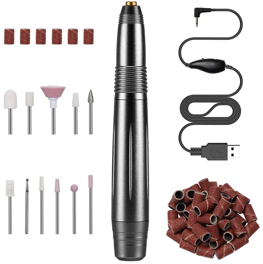 Professional 18000rpm Electric Nail Drill Pen for Manicure & Pedicure - High Speed Polish Sander - Perfect for Home Salon, Nail Art & DIY Nail Care
